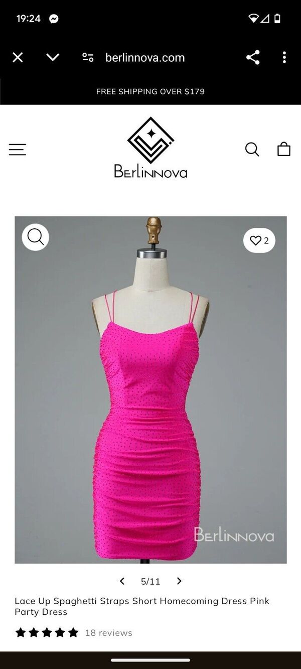 Hot Pink Formal Dress Homecoming Barbie Core Size 6